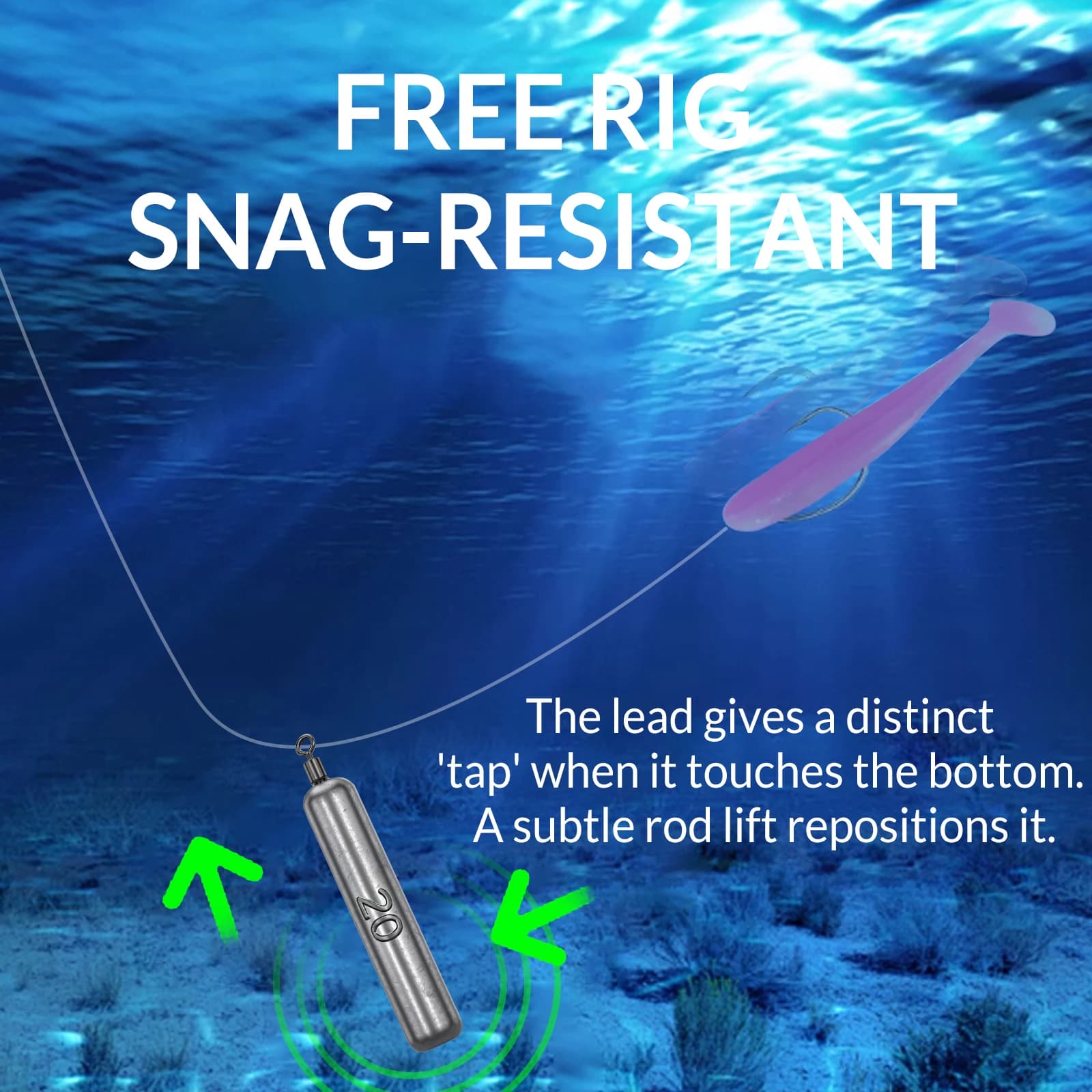 Plombs Drop Shot 5-20pcs 9KM pour Free Rig Jika Rig - Pêche du Bar Eau Douce et Salée