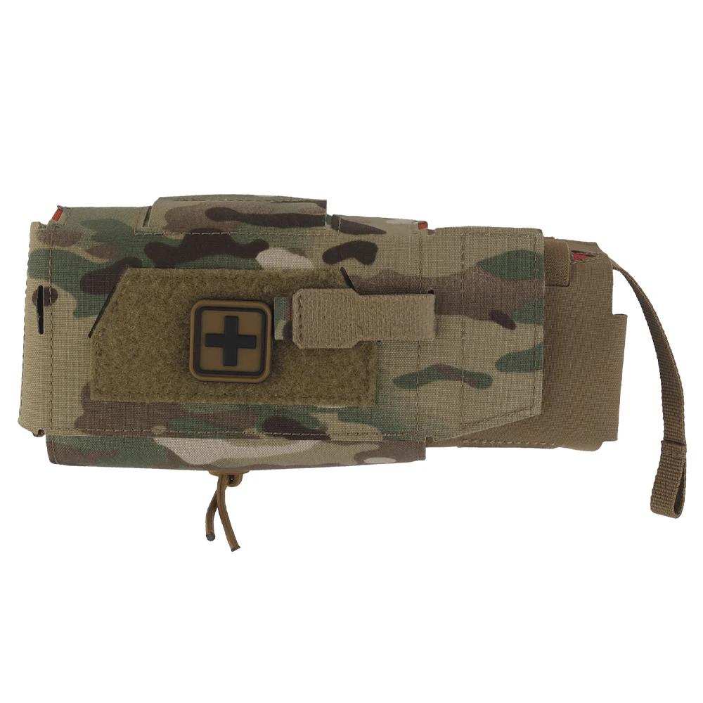 Poche médicale compacte tactique pêche chasse - Sac IFAK MD2 Molle ceinture porte-plaque