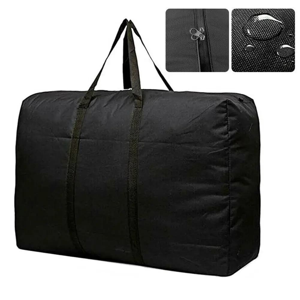 Sac de déménagement extra-large étanche 80x48x25cm - Rangement linge courses non-tissé réutilisable maison