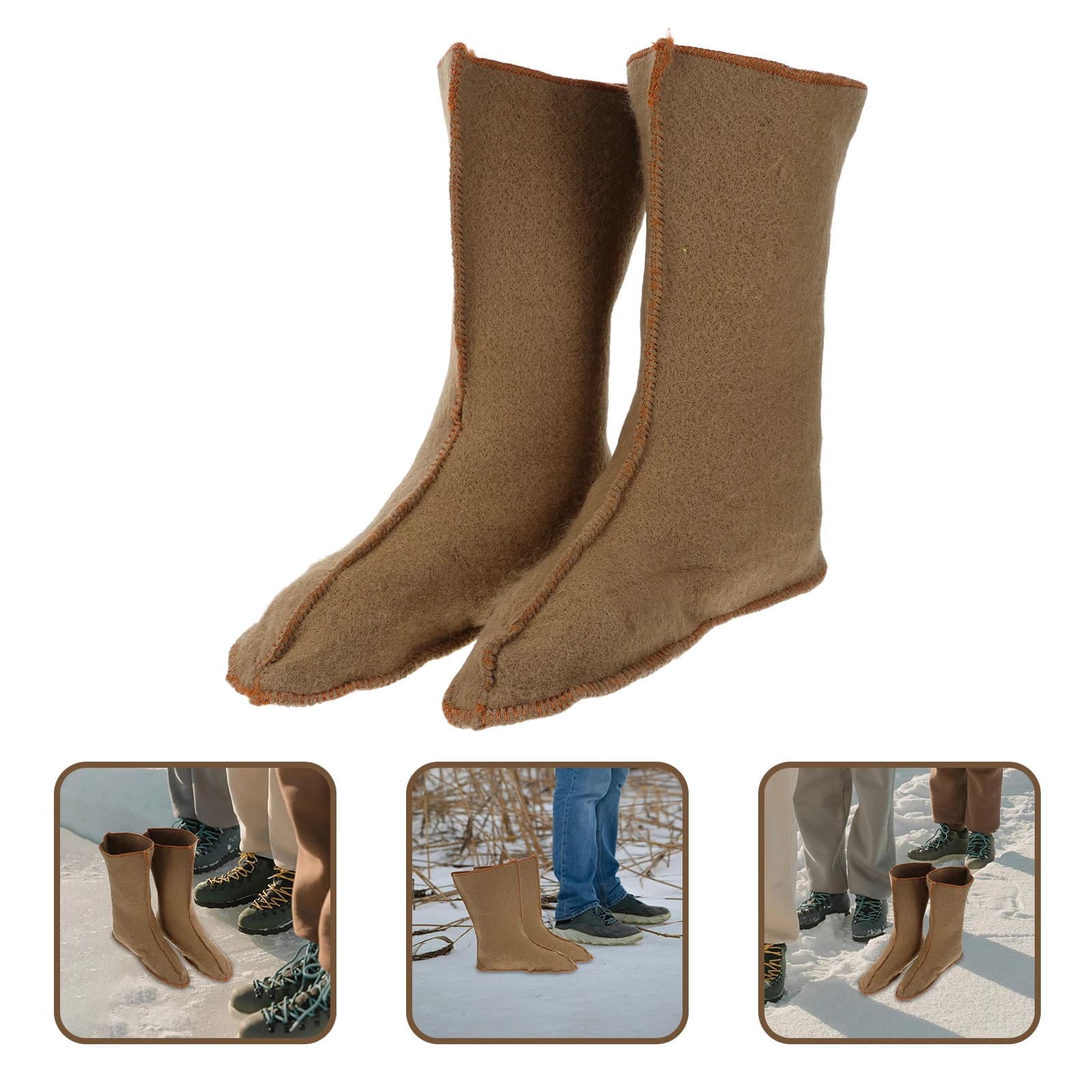Bottes hiver imperméables isolées oxford - Chaussures pêche randonnée doublure thermique aventures extérieures