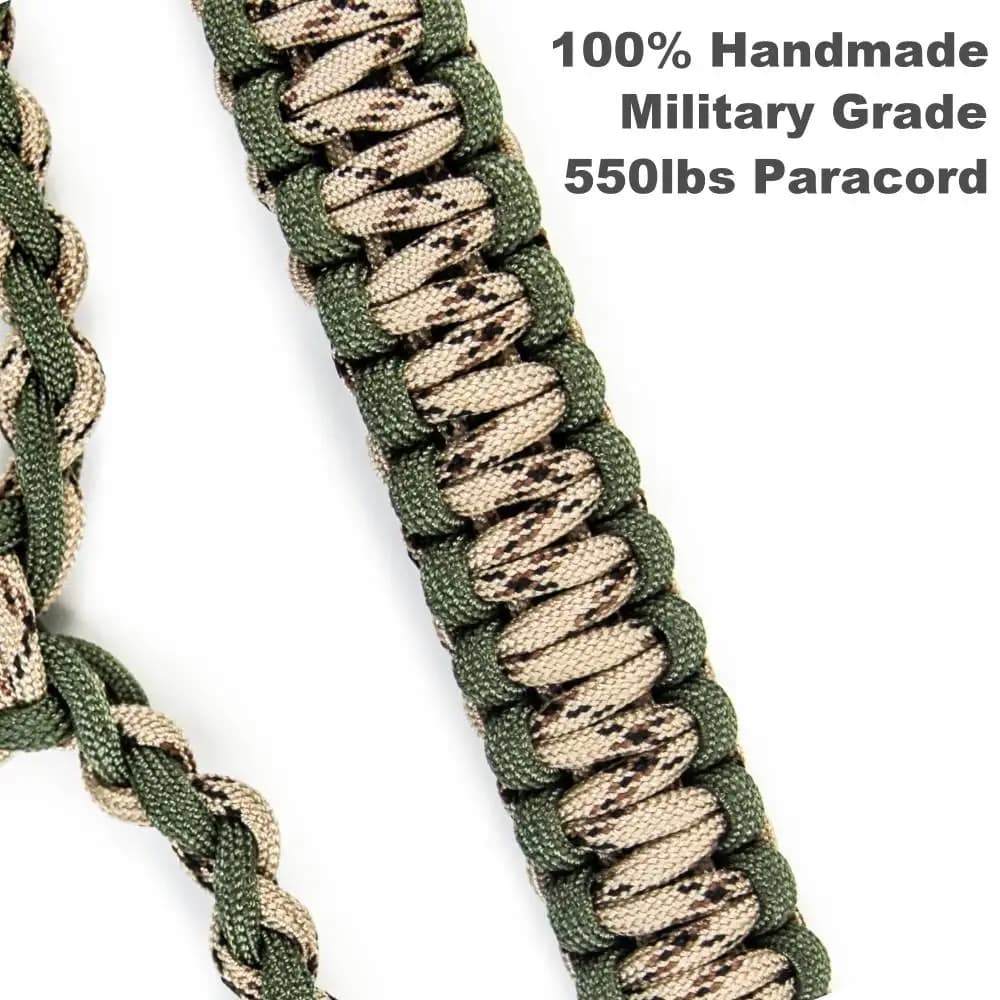 Cordon appel canard réglable - Collier chasse 12 anneaux tressé pour portage appeaux et sifflets