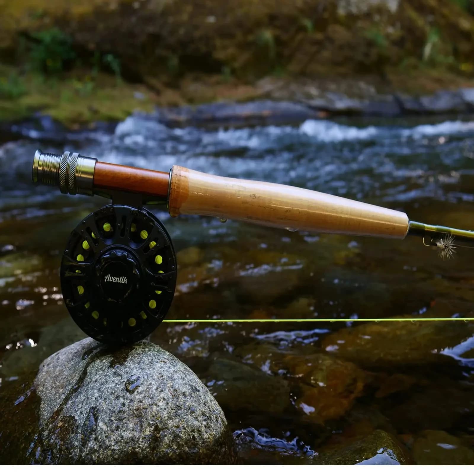 Ligne de pêche à la mouche Aventik 100FT flottante WF1F-WF9F PVC âme tressée lancer fluide truite