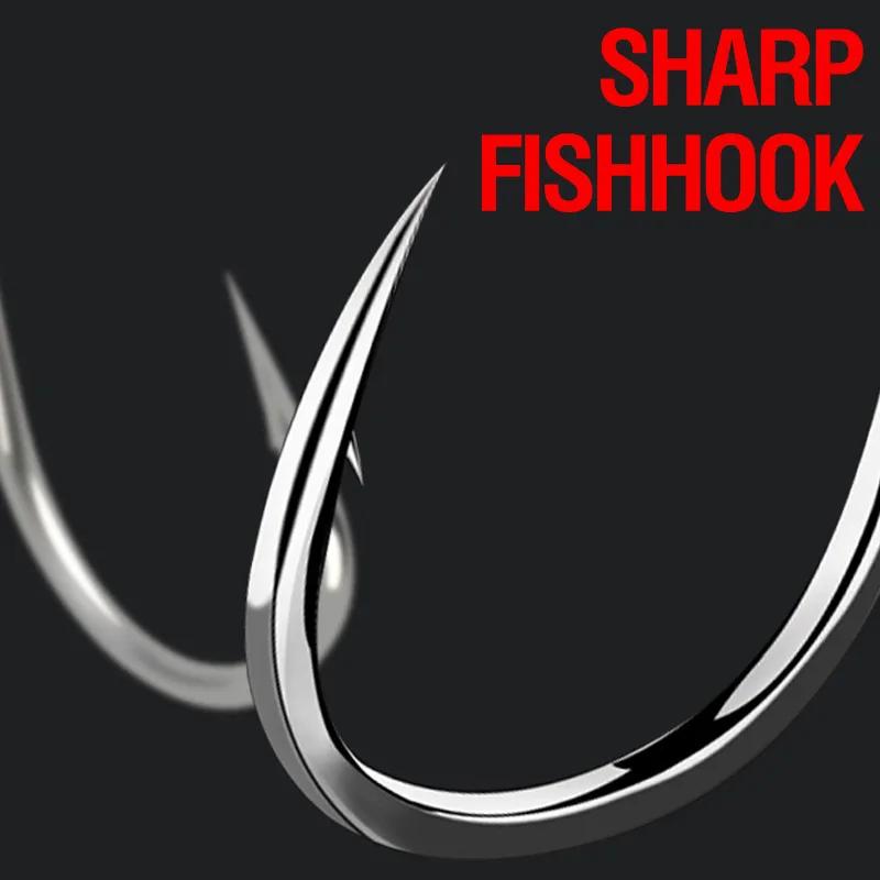 100 hameçons Iseama pour carpe - Hameçons circle offset barbés pour pêche à la mouche