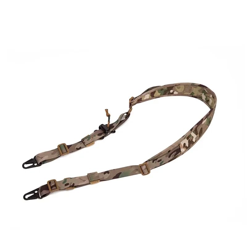 Bretelle tactique rembourrée pour fusil de chasse - Sling modulaire 2 points pour pêche