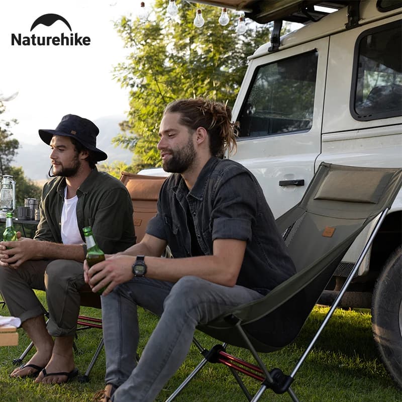 Fauteuil camping Naturehike Moon Chair dossier haut ultraléger pliable 120kg pêche voyage