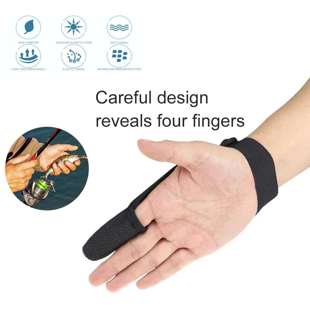 Gants de pêche respirants anti-dérapage un doigt - Protection extérieure pour pêcheur professionnel