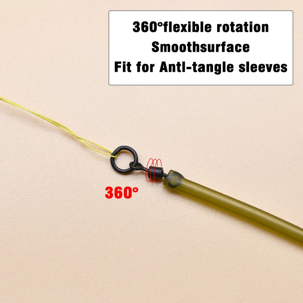 40 anneaux flexibles à changement rapide MNFT pour montages carpe - accessoires terminal tackle pêche