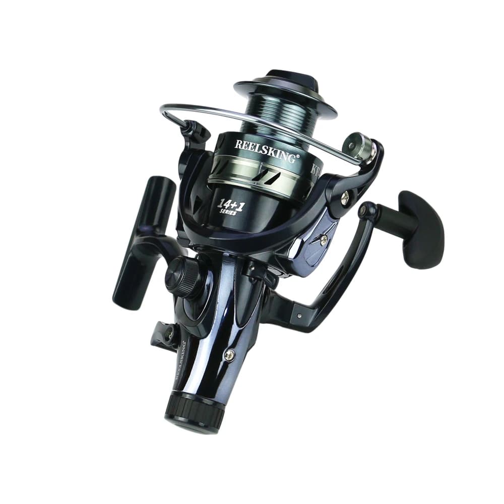 Moulinet de pêche spinning carpe Max 8-25KG frein double avant arrière 14+1 roulements pour eau salée