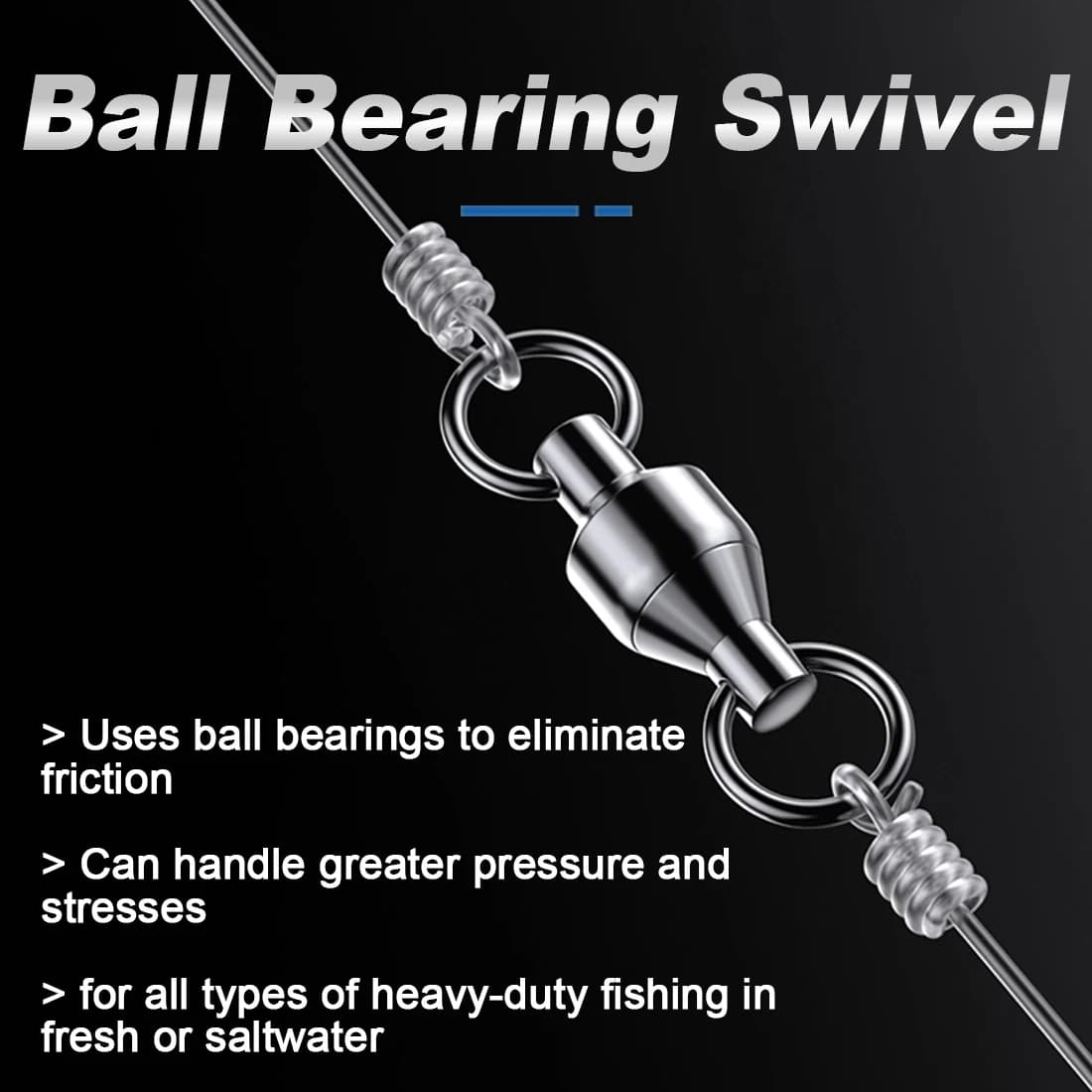 Roulements à billes 9KM 10 pièces pour swivels de traîne lourde et slow pitch jigging