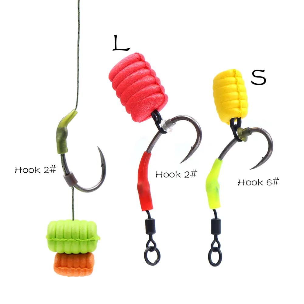 Leurres carp fishing 8pcs method feeder - Fausses bouillettes pop up pour hair rig et pêche flottante