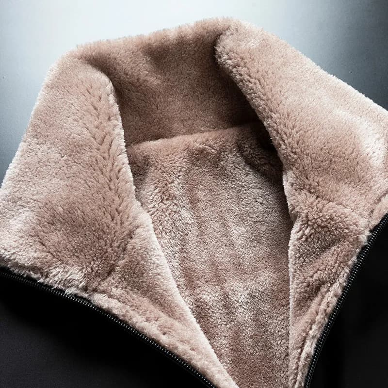 Veste polaire épaisse 2025 homme hiver - Manteau chaud pêche grand froid classique outdoor
