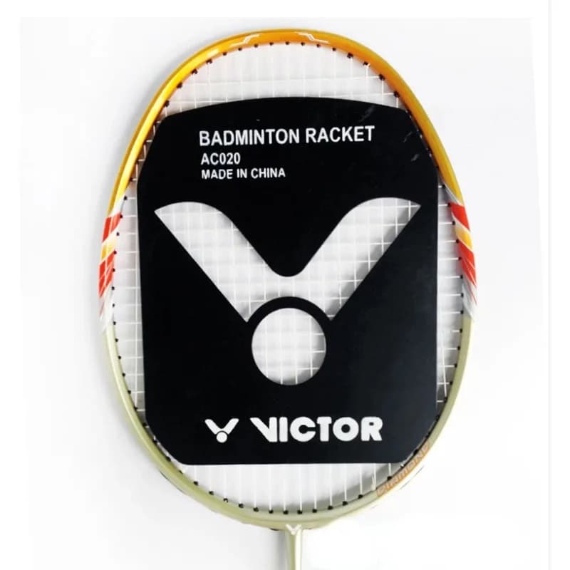Plaque logo V originale pour raquettes de badminton - Accessoire sportif personnalisation équipement