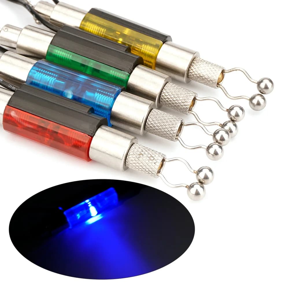 Swingers indicateurs LED Hirisi 2 pièces pour alarmes de touche carpe en acier inoxydable