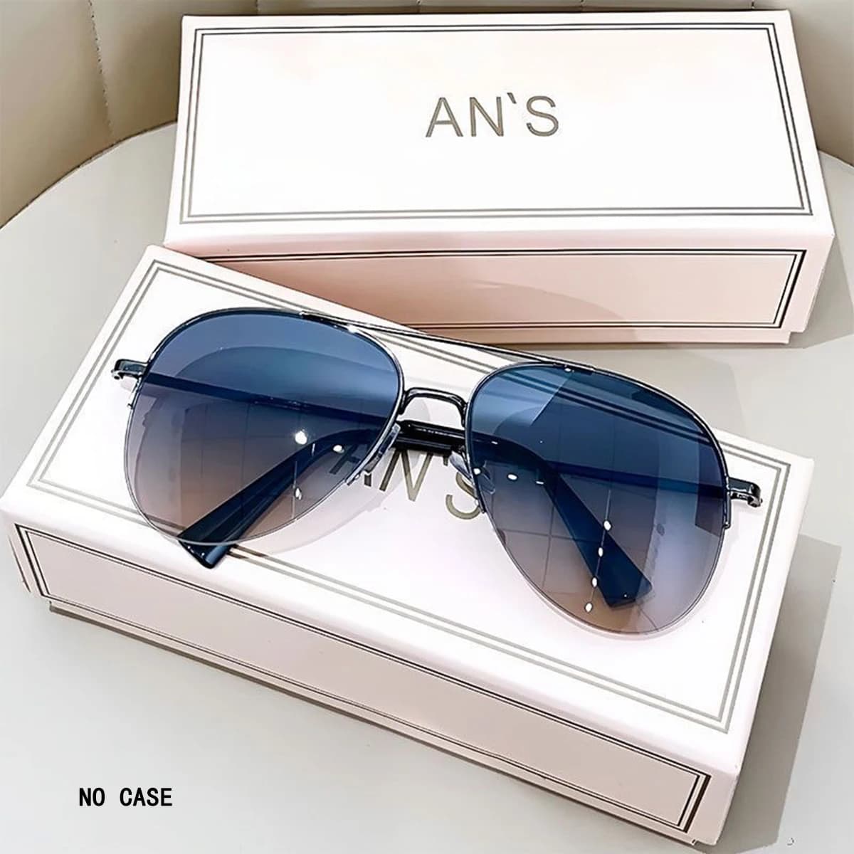 Lunettes de soleil aviateur tendance pour grands visages hommes - Conduite moto pêche style personnalité