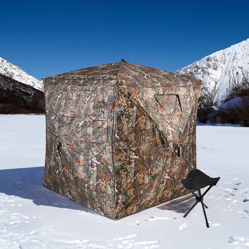 Tente camouflage automatique pop-up 270° - Affût portable 2-3 personnes avec sac transport