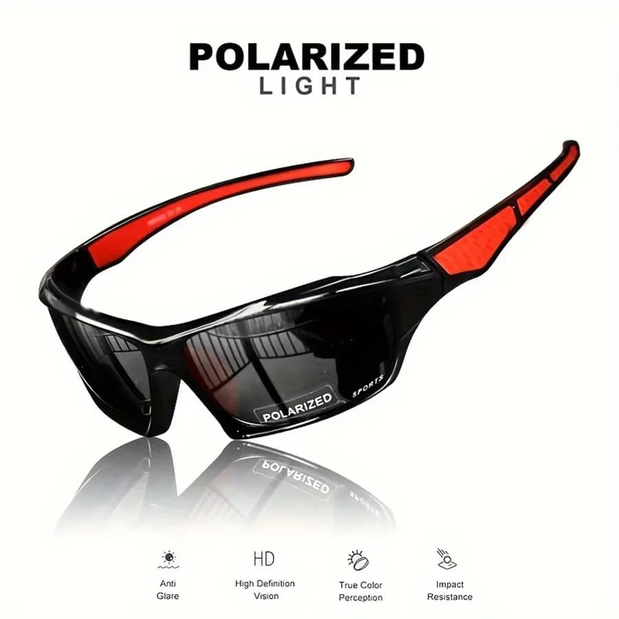 Lunettes de sport mode polarisées UV - Cadre rond métal personnalisable pour hommes et femmes - Protection UV400