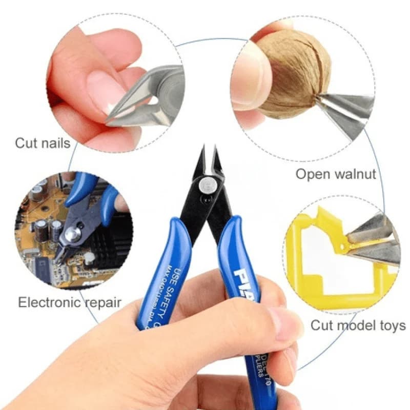 Pince coupante diagonale acier manganèse pour câbles électriques avec coupe flush pêche
