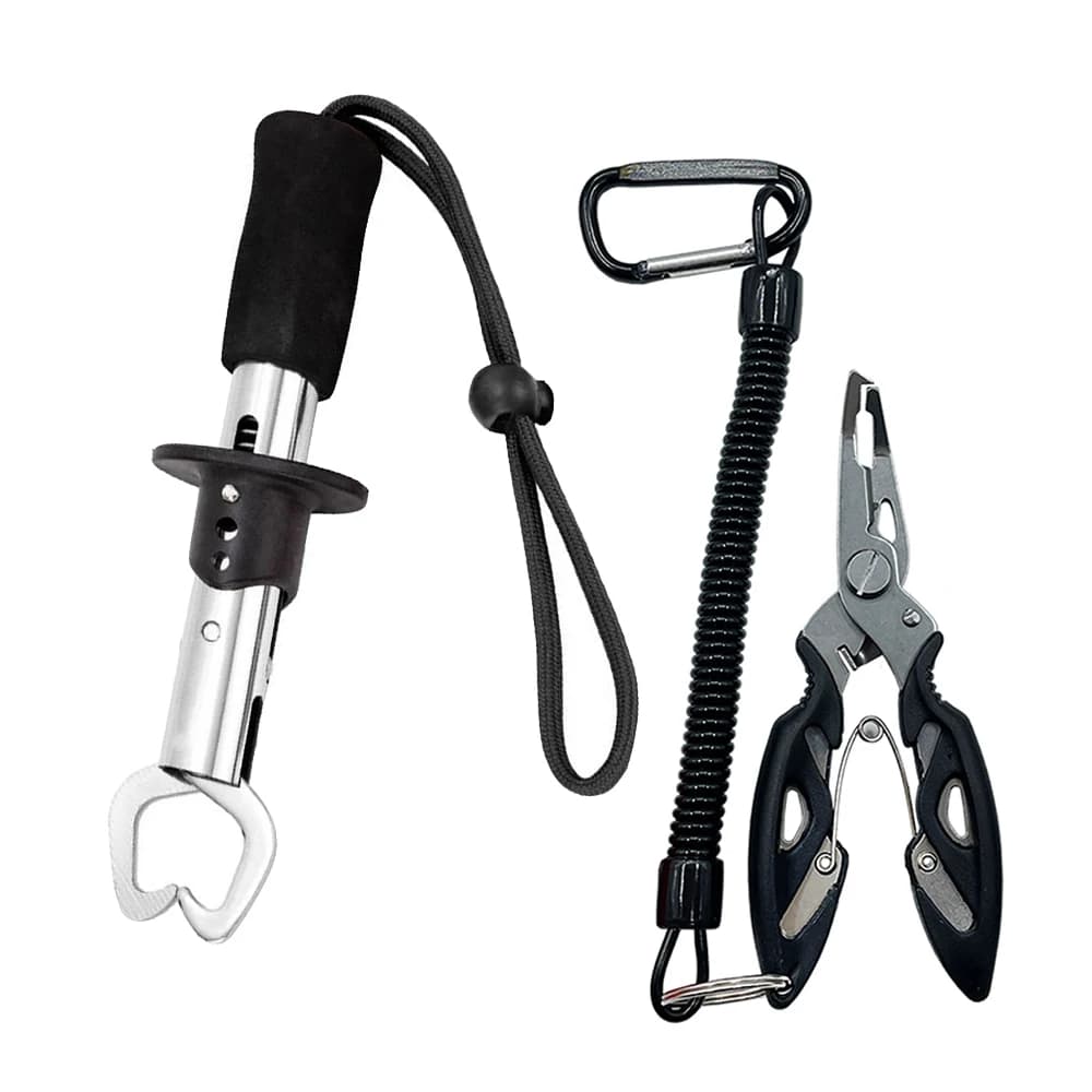 Pince à leurres multifonction en acier inoxydable 21/17 cm pour contrôle et décrochage du poisson