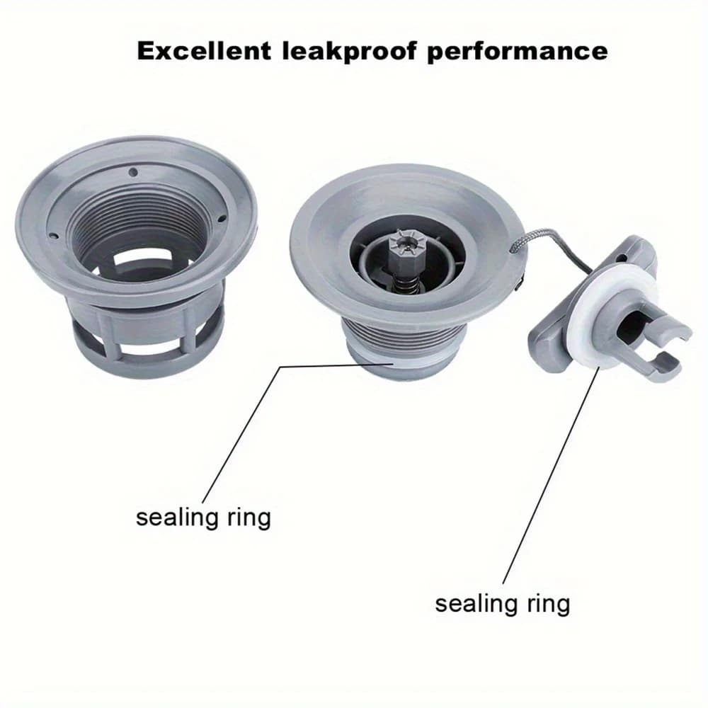 Valve PVC pour bateau gonflable - Remplacement étanche pour kayak, canoë et dinghy