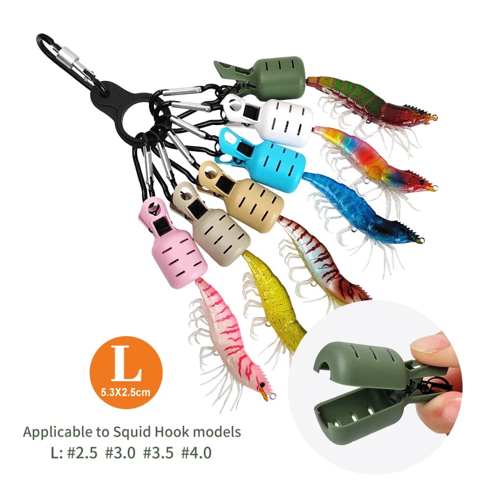 Kit 6 protections hameçon calmar leurre pêche couverture parapluie accessoire France