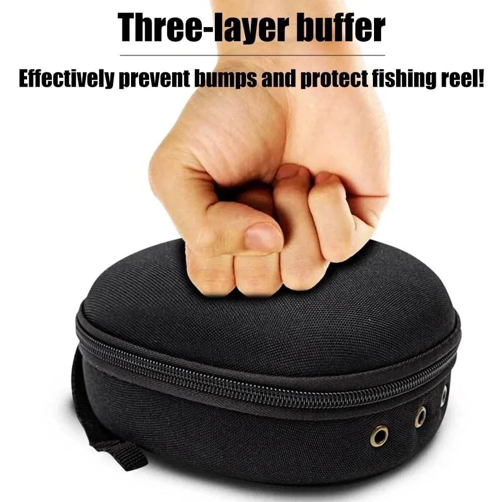 Étui de protection EVA portable pour moulinets de pêche housse accessoires pêche drum spinning raft