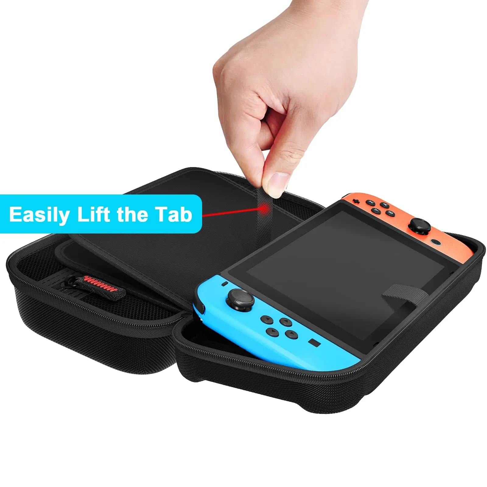 Étui de voyage coque rigide portable pour Nintendo Switch/OLED console et accessoires