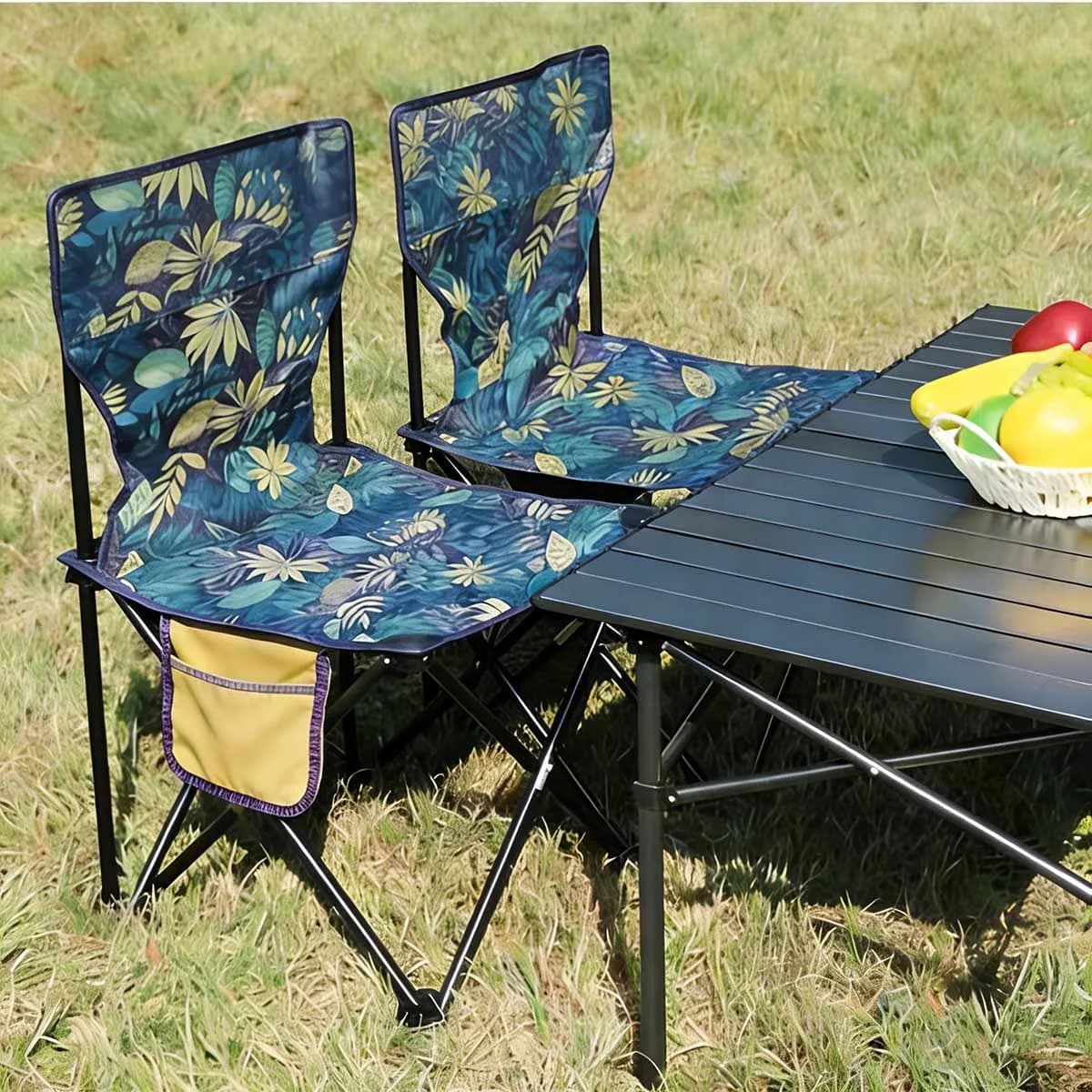Chaise pliante aluminium pour pêche et loisirs extérieurs - Camping, pique-nique, plage portable légère