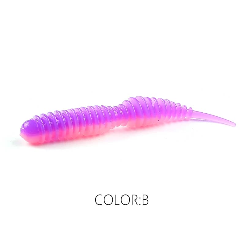 Ver souple Tanta 40mm-63mm avec sels attractants - appât silicone odorant pour pêche tous carnassiers