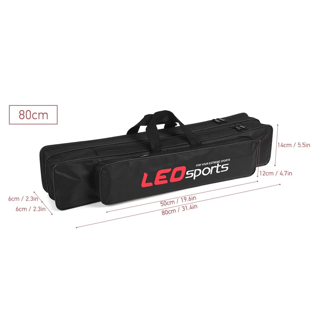Sac portable 70 cm pour canne à pêche et outils - Organisateur de matériel de pêche léger et pratique
