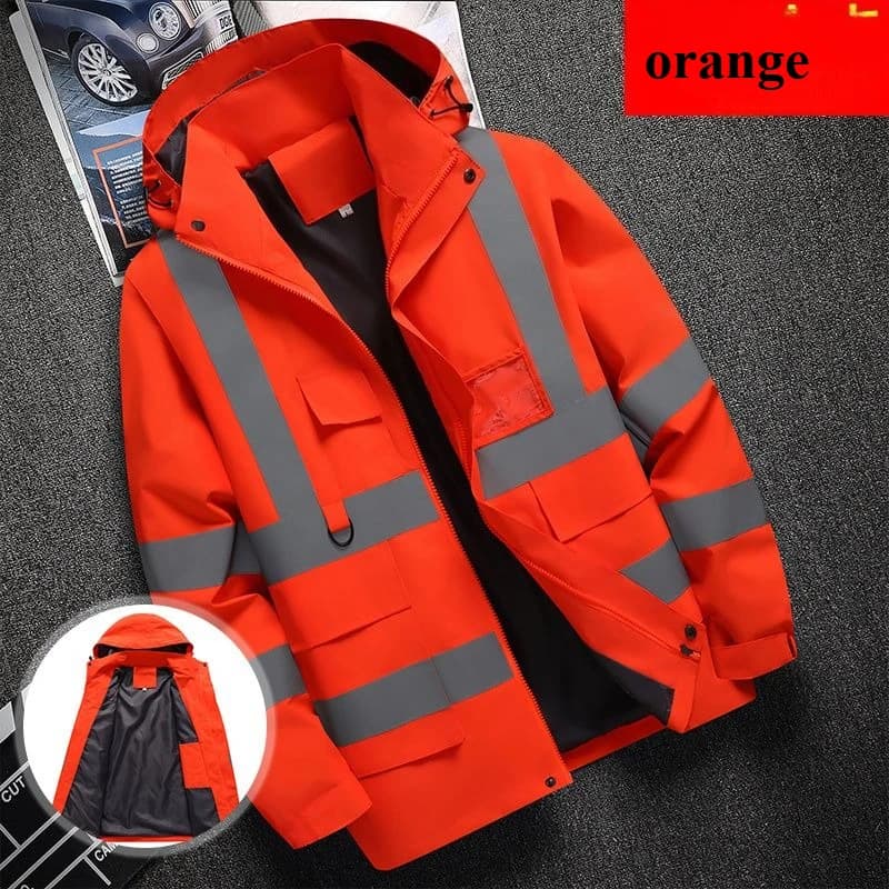 Veste travail pêche professionnelle - Vêtement technique avec bandes réfléchissantes