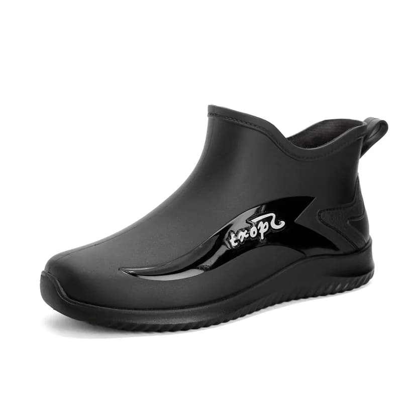 Bottes pluie homme courtes pêche antidérapantes résistantes cuisine lavage auto