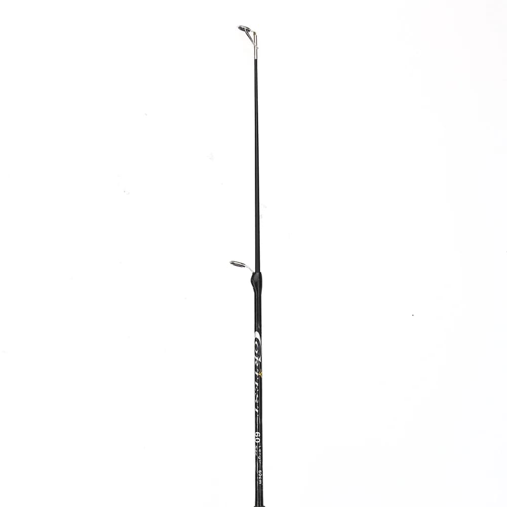 Canne pêche glace portable 60/80/100cm carbone léger, poignée confortable pour carpe, équipement pesca rivière