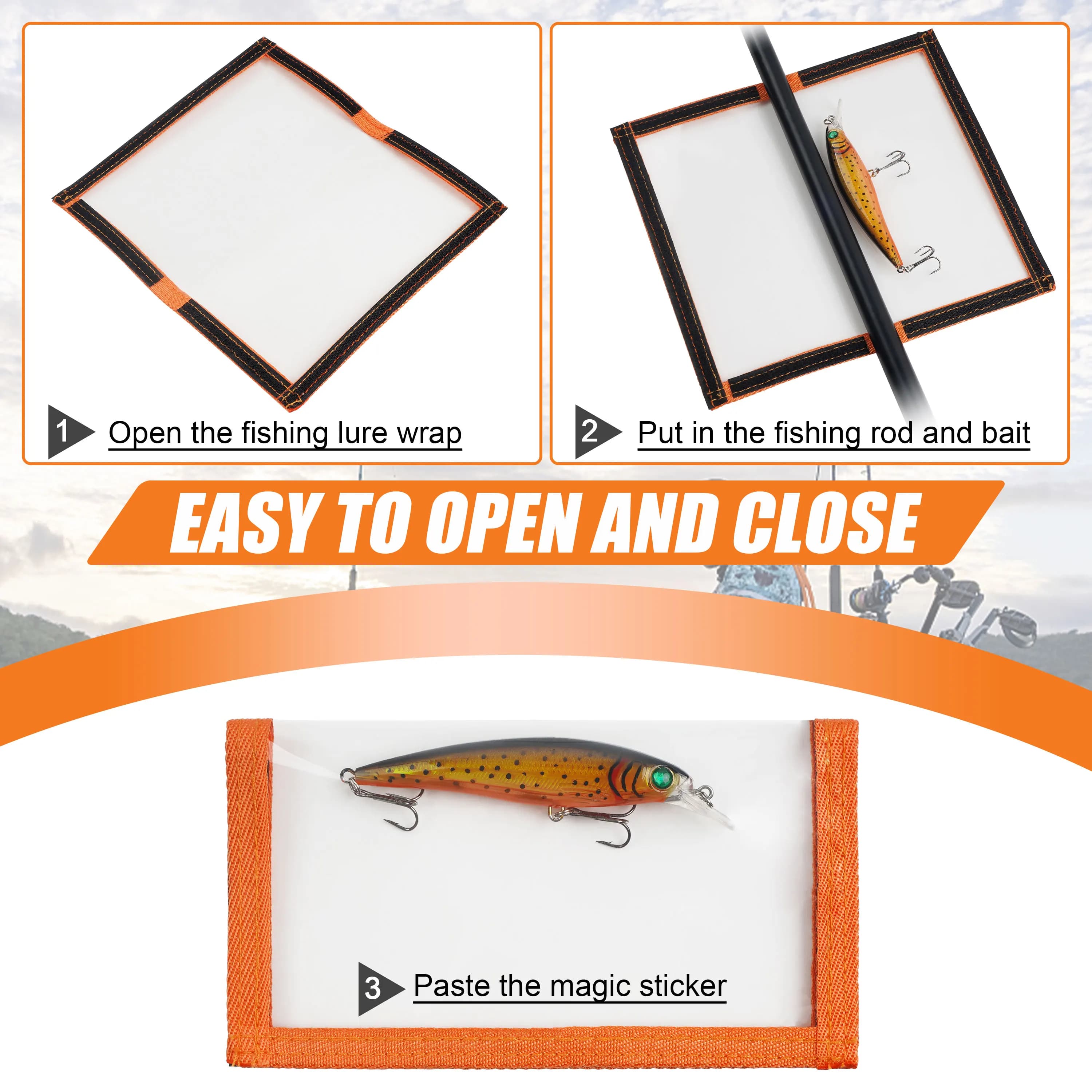 Protection hameçons pêche - Étuis PVC transparents durables pour leurres et appâts - Sécurité optimale