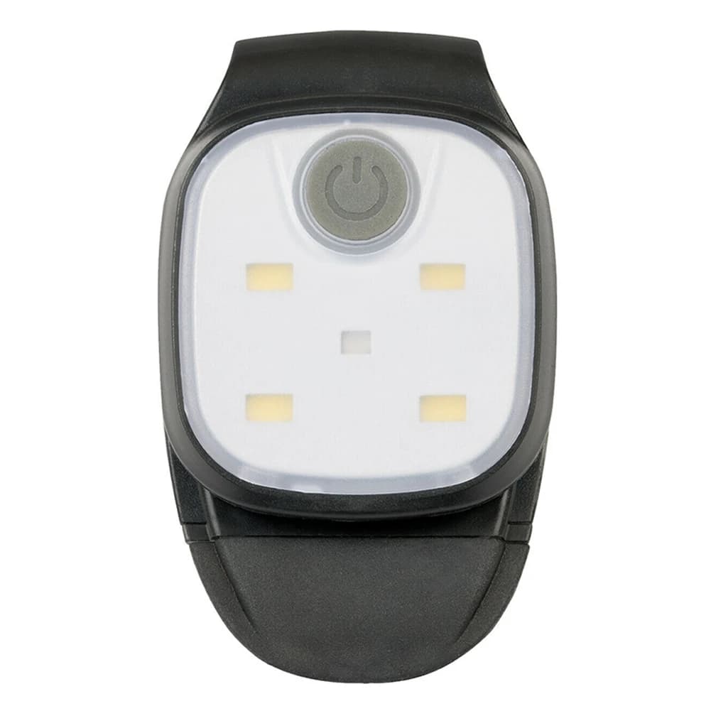 Lampe clip LED 4 modes rechargeable USB pour jogging marche nocturne pêche randonnée sécurité