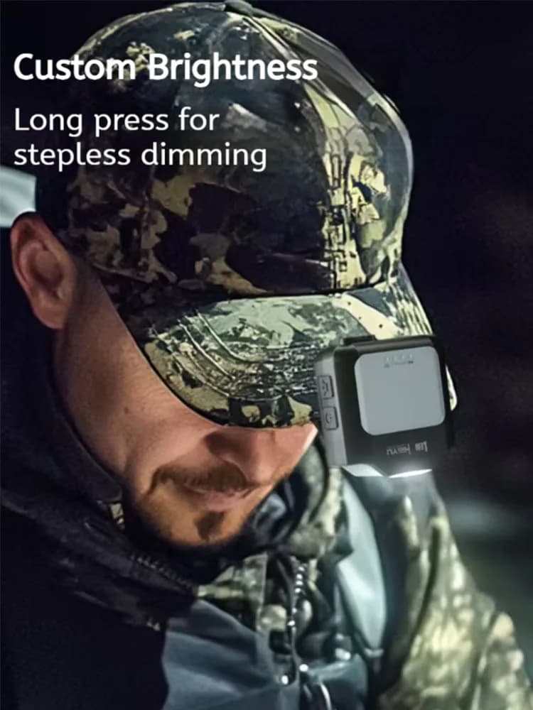 Lampe frontale LEM COB 800lm capteur de mouvement légère endurance pêche nocturne