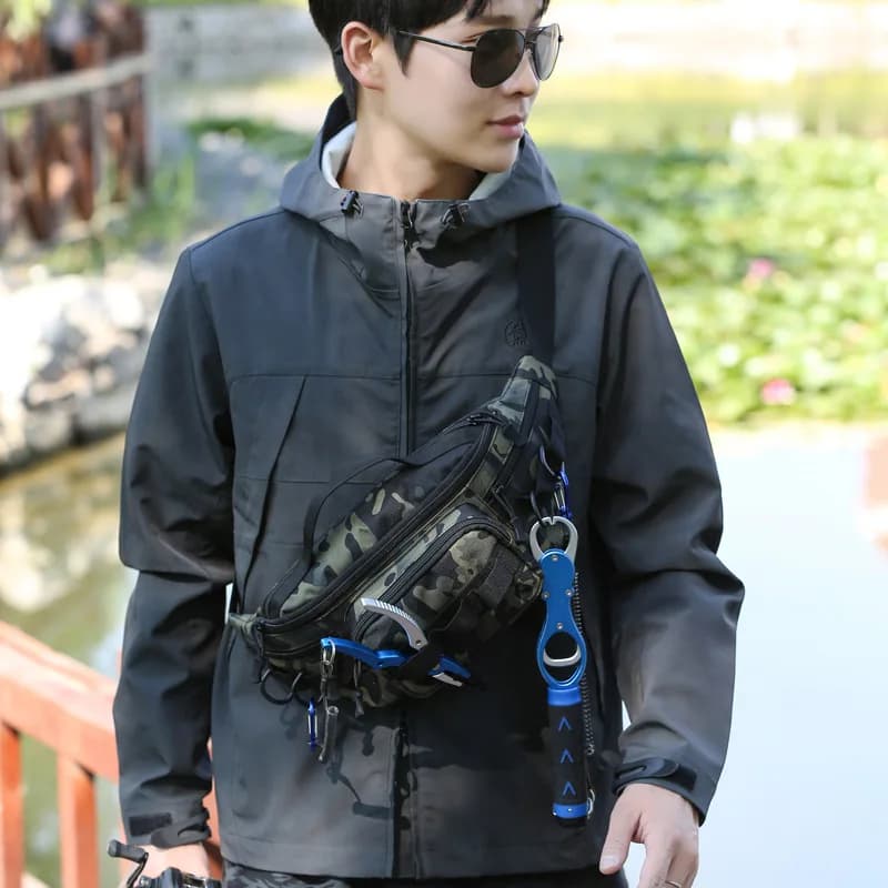 Sac ceinture pêche tactique étanche molle multifonction - Pour pêche, chasse et voyage militaire