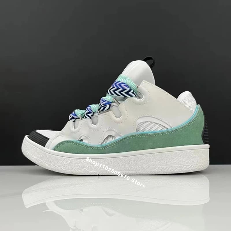 Baskets casual couple semelle épaisse originale design marque skateboard homme femme