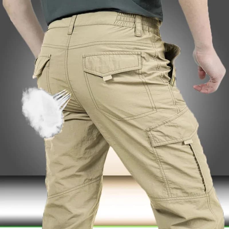 Pantalon cargo été léger respirant pêche camping imperméable hommes militaire tactique