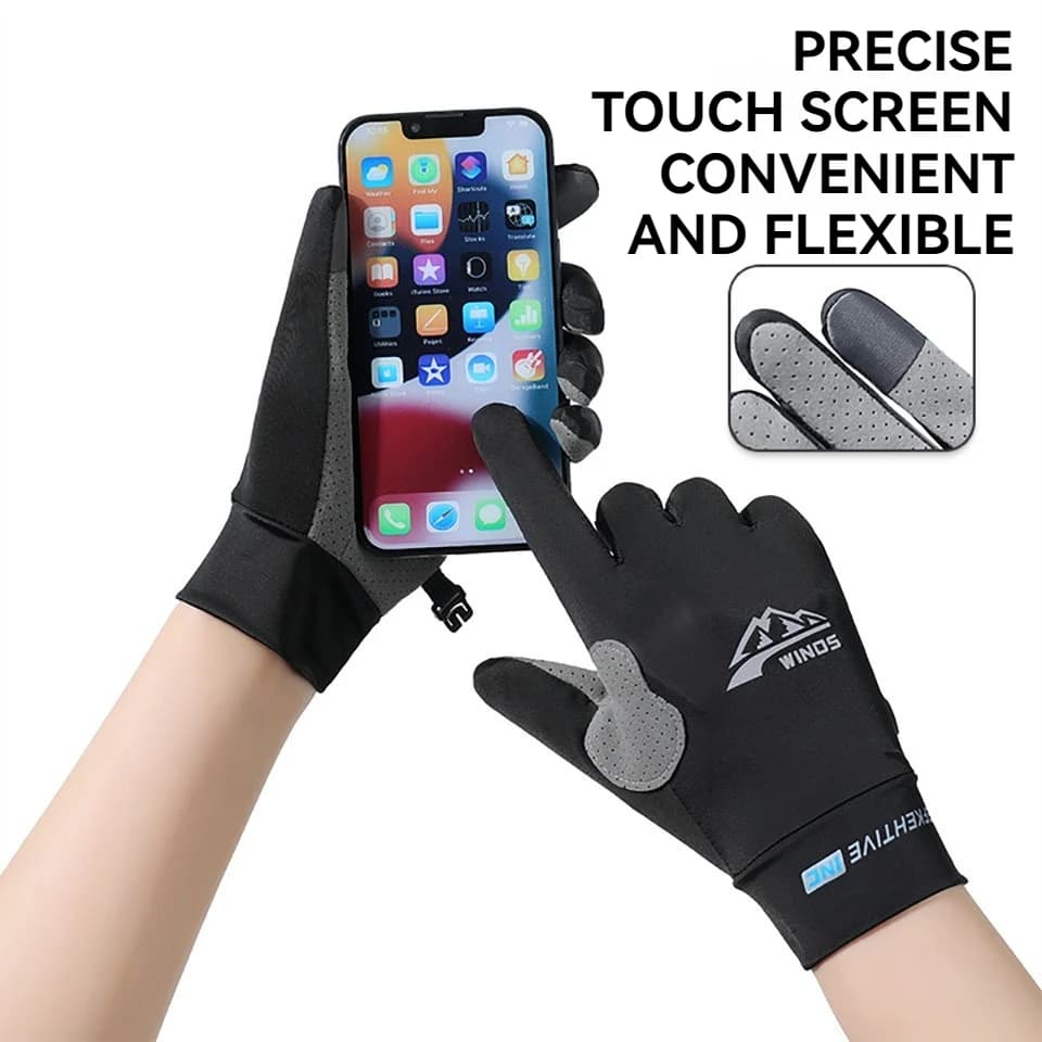 Gants doigts nus hommes femmes protection UV mi-doigts pêche pagayage voile aviron sports nautiques