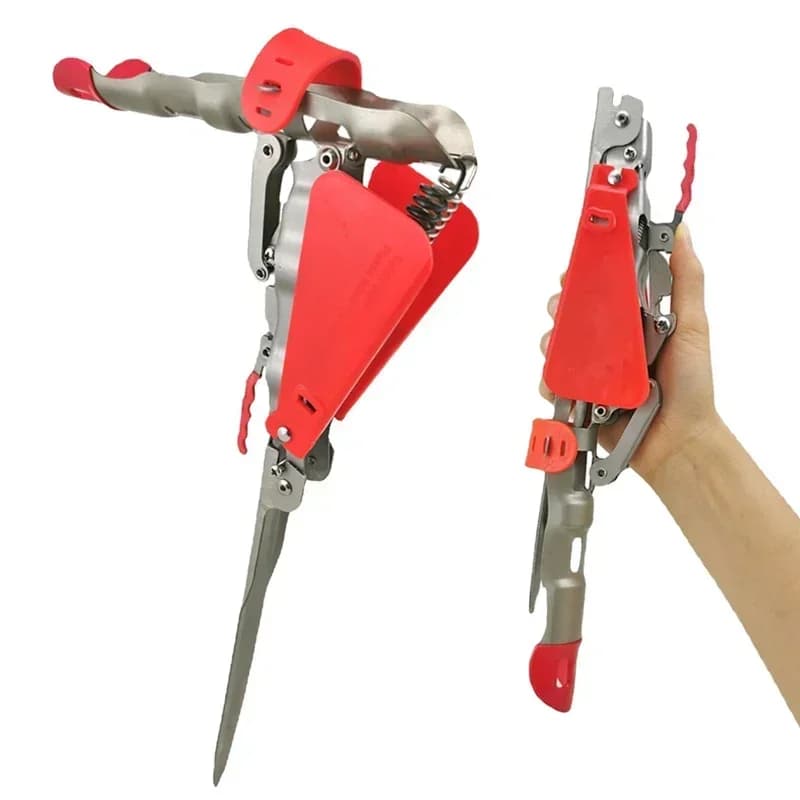 Porte-canne automatique double ressort pliable anti-rouille pour pêche en mer et rivière