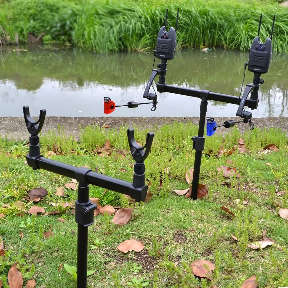 Sac de pêche Hirisi avec buzz bar et rod pod - 20x33x10cm étanche pour carpe et pêche au coup