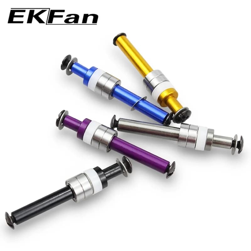 Arbre alliage aluminium Ekfan 7x4x2.5mm - Roulement acier inox pour manches moulinets DAI&SHI