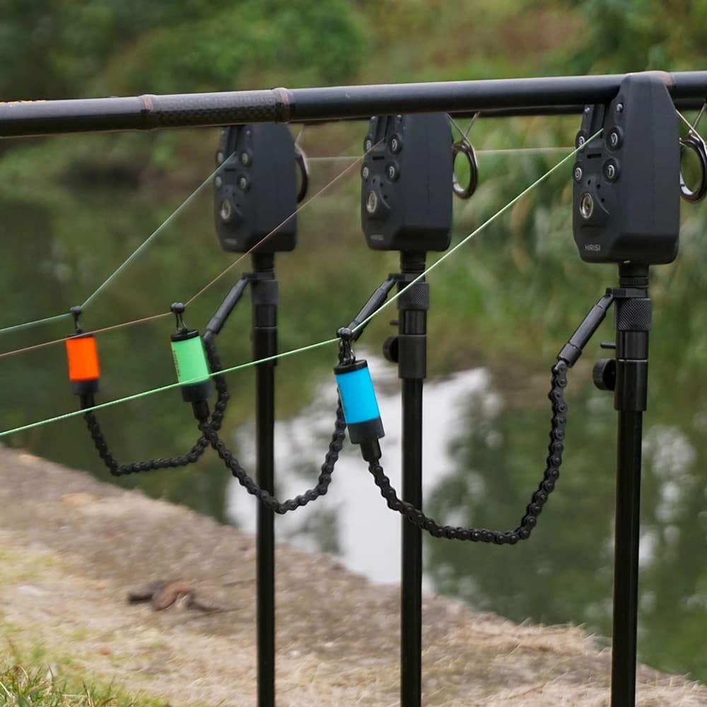 Set de swingers Hirisi B2004 pour alarmes de pêche à la carpe - Indicateurs de touches en boîte