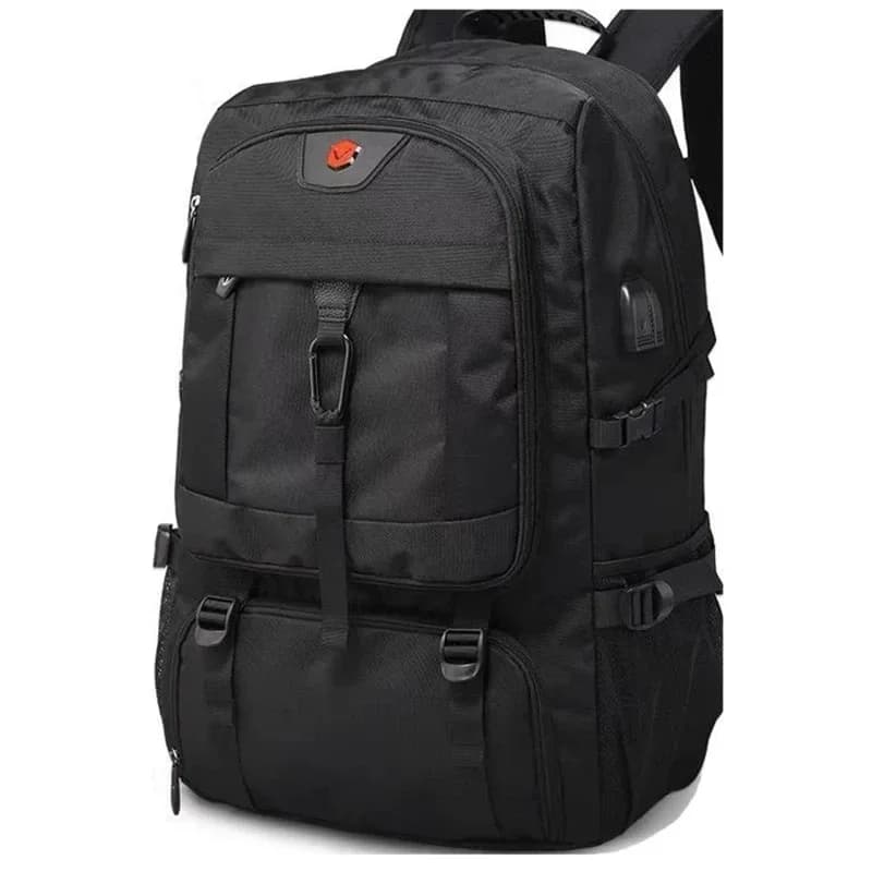Sac à dos voyage 50L 80L homme compartiment chaussures séparé - Sport outdoor étanche noir - Grande capacité