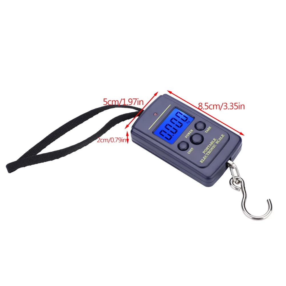 Balance électronique digitale portable pour pêche WH-A01L avec crochet, pèse poisson et matériel de pêche - YOUTHINK