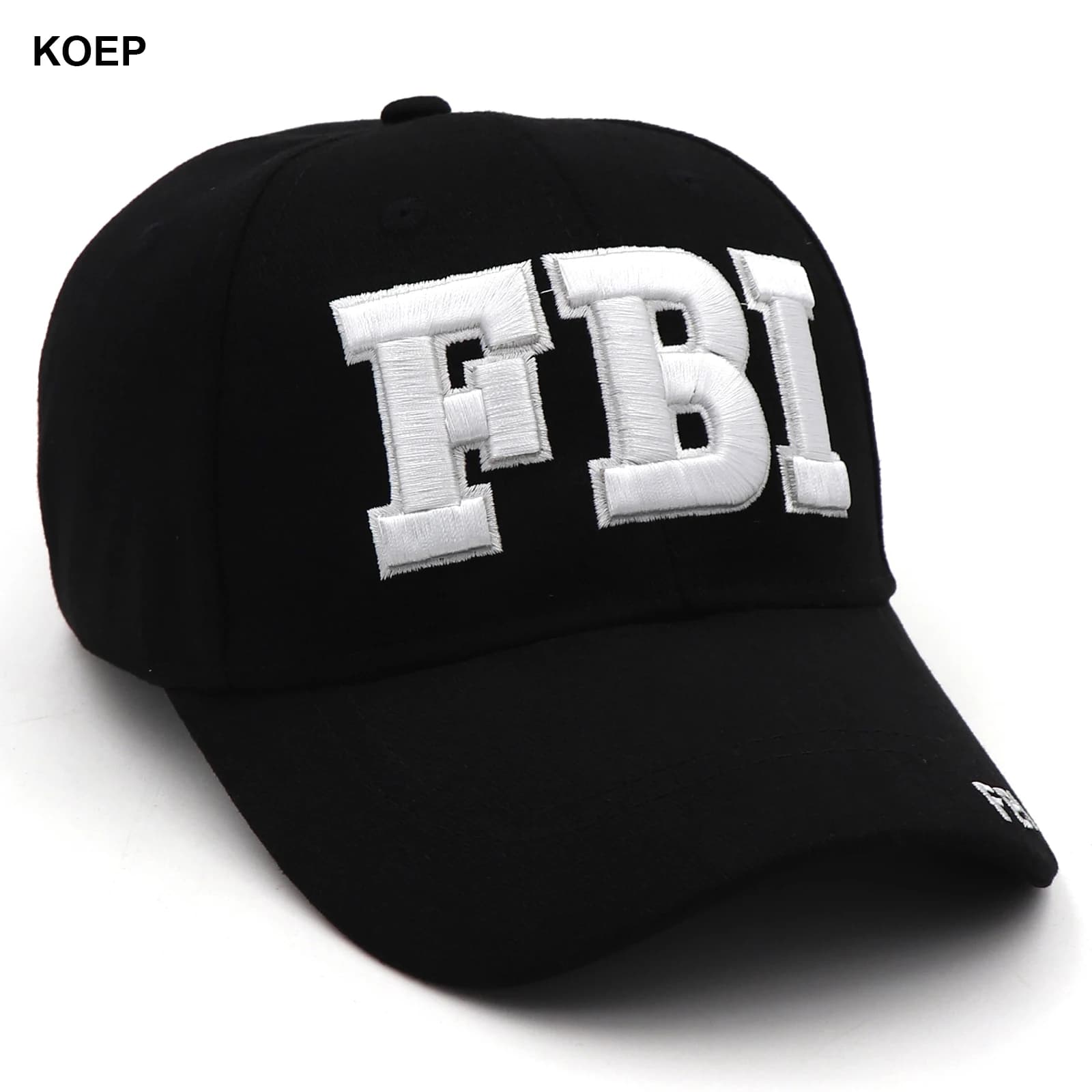 Casquette tactique SWAT FBI pêche - Chapeau baseball police sécurité pêche outdoor réglable