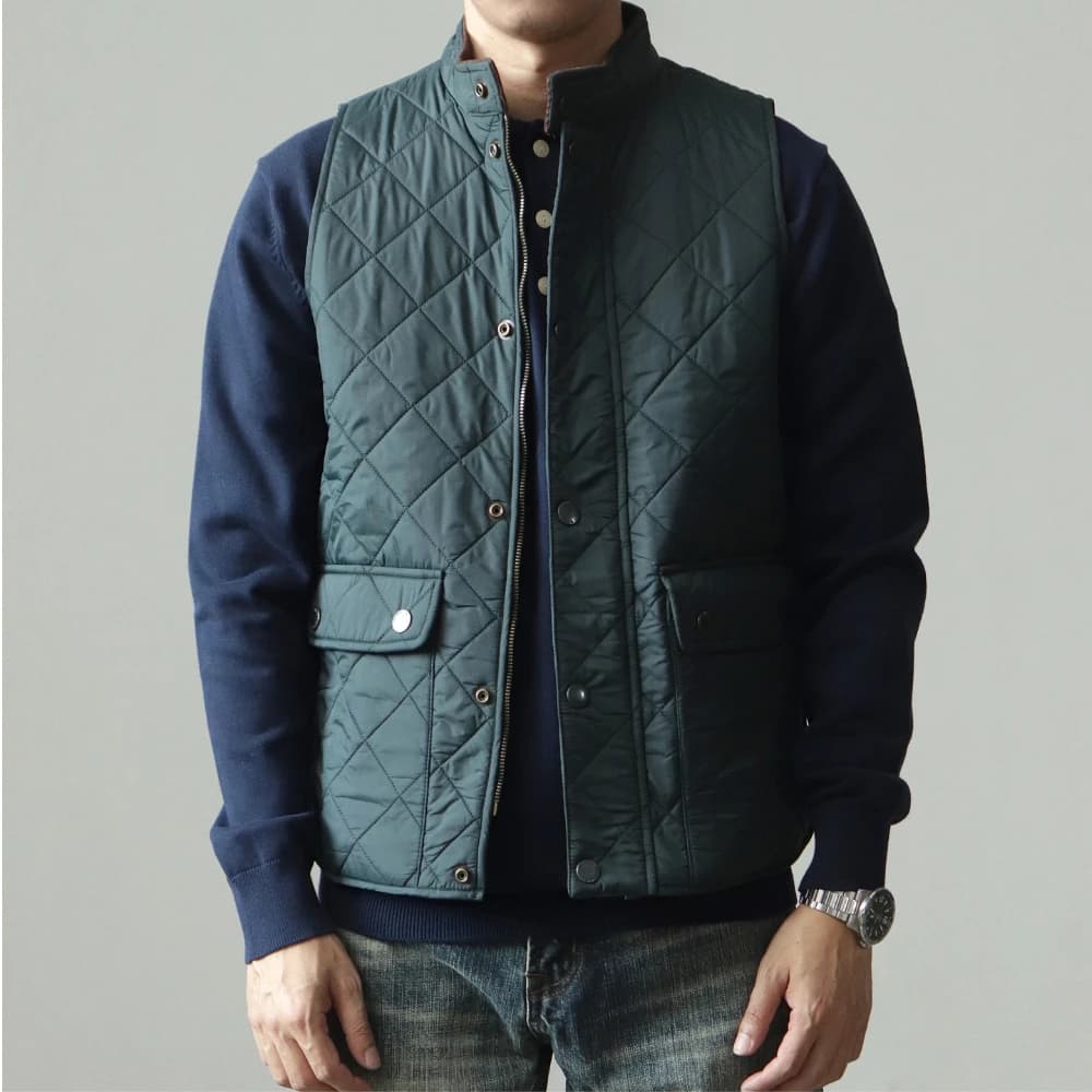 Veste pêche style américain - Veste matelassée coton pour pêche rétro et confortable