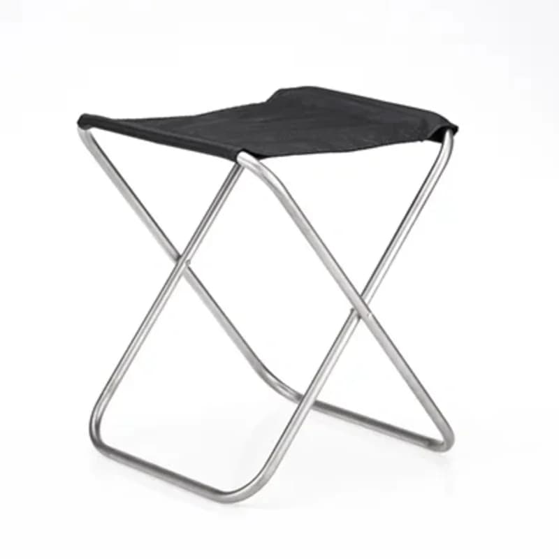 Tabouret de pêche KEITH titane ultraléger 325g - Chaise pliante camping extérieure anti-rouille haute résistance