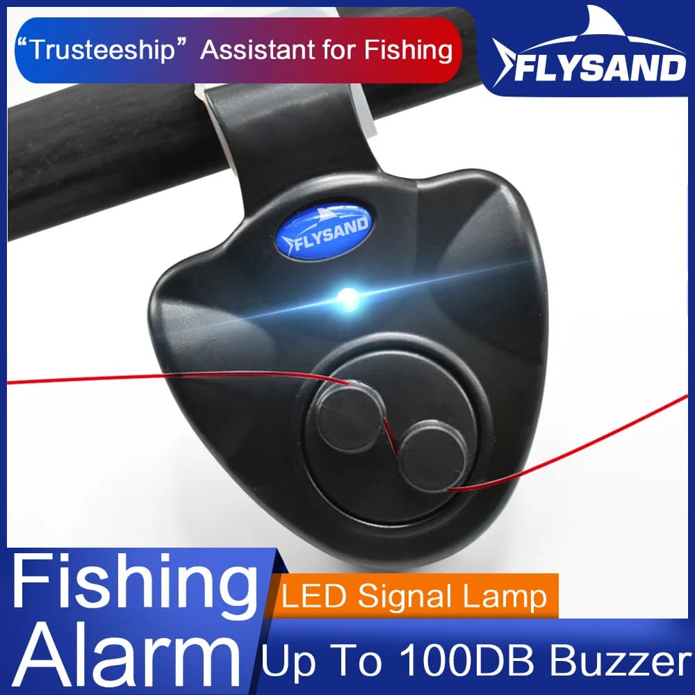 Détecteur de touche LED portable FLYSAND - alarme sonore puissante pour pêche carpe nomade