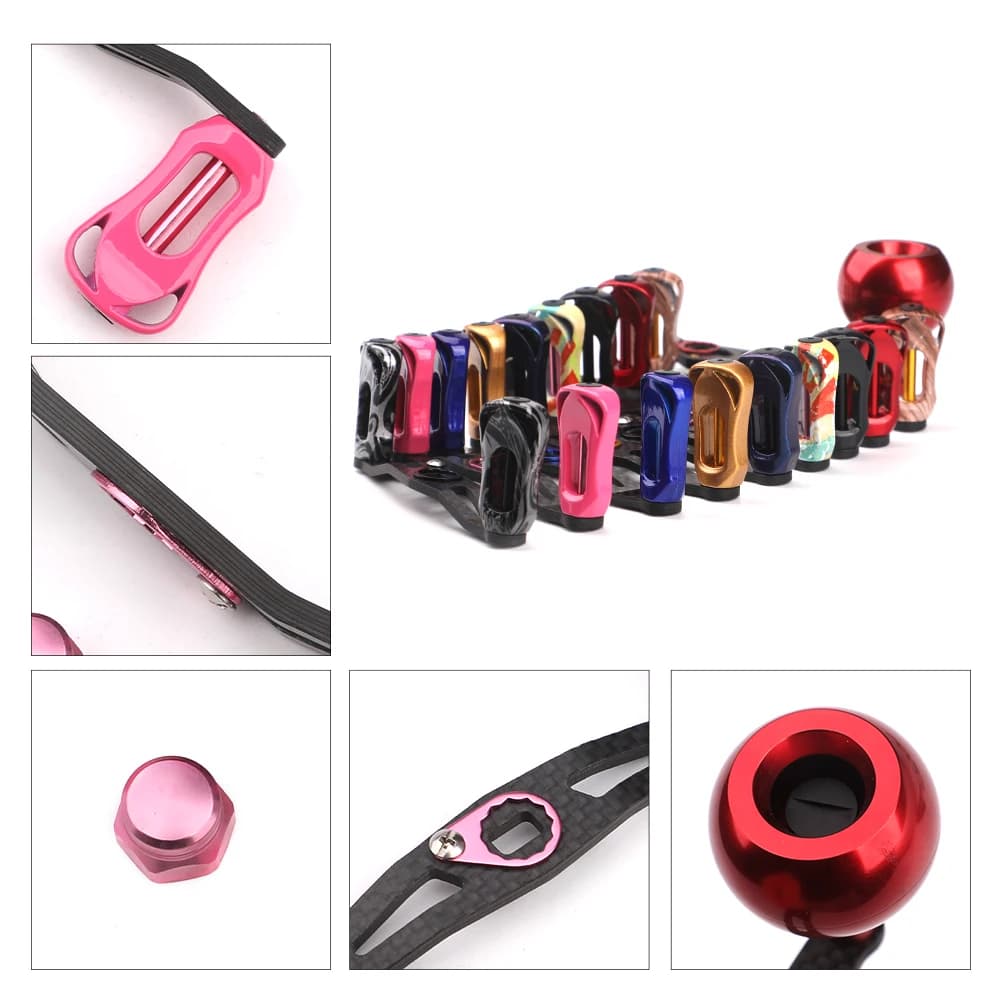 Manivelle rocker carboné ROLLFISH ultra-légère 19-29g pour moulinet pêche ergonomie optimale